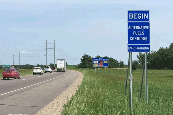 Alternative fuel corridor signs
