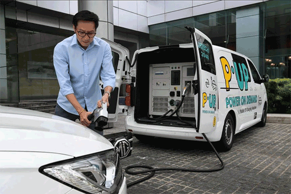 Emergency mobile EV charging system use scenario - 2